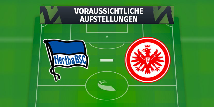 Hertha BSC – Eintracht Frankfurt: Die voraussichtlichen Aufstellungen